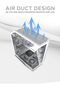 Darkflash DY470 ATX/MATX/ITX Triple Glass Gaming PC Case - 5