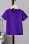 Children's 100% Cotton Basic T-Shirt – Comfortable Fit, Casual Summer Combination with Shorts as a Gift - 2