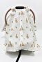 100% Cotton Muslin Zippered Stroller Cover 100X90 cm Breathable Multi-Purpose Baby Stroller Cover - 4