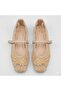 (Gedik Paşa) Tulle Woven Daily Women's Babet Nut - 5