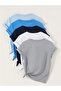 Unisex Baby Blue Navy Blue White Gray Printed Design Tshirt - 2