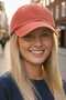 Women's Vintage 100% Cotton Adjustable Baseball Cap Hat - 8