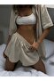 Lower and Upper Linen Fabric Set - 5