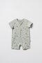 Baby Shorts Overalls 100% Organic Cotton, Baby - Newborn - Csy8213 - 2