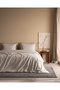 طقم غطاء لحاف قطني مطبوع من أبسولون - لون بيج