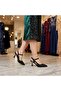 (Öz Maçan) Women's Closed-Toe Heeled Shoes Black - 5