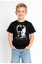 Unisex Kids Black Ataturk Printed T-Shirt