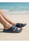 Men's Black Eva Sole Slippers Non-Slip Lightweight Comfortable Summer Beach Pool Home Bathroom - 5
