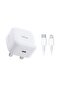 30W PD Travel Charger with Type-C to Lightning Cable
