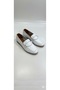 (Kırcalı) Inside and Outside Genuine Leather Casual Women's Shoes White - 6