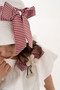 Baby Girl Summer Outfit Set with Ruffled Collar and Gingham Shorts, 2-Piece Set with Hat as a Gift - 2