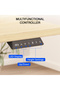 FLEXISPOT EN2 140x70 cm Electric Sit Stand Desk with Cable Management - White Frame and Maple Top - 8