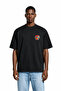 Unisex Women's Men's Graffiti Apple Design Front Printed Oversized Thick Fabric Relaxed Cut Cotton T-Shirt - 2