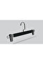 Wooden (Black Nickel Hook) Hangers for Pants, Skirts, Black Color, 4 Pieces - 4