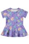 Sea Shell Printed Swimwear Set for Ages 2-12 - Lilac - 5