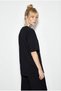 Women's Black Padded Shoulder Detailed Knot Detailed Short Sleeve T-Shirt 1067 60286068 - 4