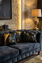 Girl patterned black gold colors digital printed 4-piece cushion pillow cases 45x45cm - 2