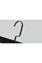 Wooden (Black Nickel Hook) Hangers for Pants, Skirts, Black Color, 4 Pieces - 2