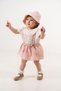 Baby Girl Summer Panty-Slopet Set with Hat as a Gift - 5