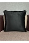 Robin-9372 Black Tasseled Double Combination 43X43 Duster Cover - 7