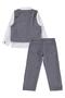 3-Piece Set with Vest for 2-5 Years Old - Navy Blue - 4