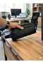 Men's Black Vegan Leather Water-Resistant Style Handbag and Wallet Set - 3