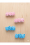 Rose Detailed Girls' Buckle 4 Pieces 2 Sets