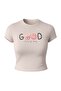 Women's Cotton Good Every Day Printed Casual Crop Top - 4