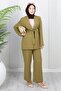 Soft Blazer Suit Khaki 19389