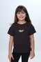 Girl's Crew Neck Drop Shoulder Short Sleeve Printed T-Shirt 24983