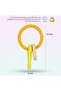 2-in-1 Silicone Teether BPA-Free Chew Rattle Handle Toy Easy Grip Teething Toy 6-12 Months - 7