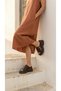 Buckle Detail High Wedge Heel Lu Comfortable Women's Summer Wear Slipper Sandals - 5