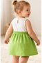 Baby Girl Elephant Printed Colorful Rainbow Detailed Cotton Dress 9-48 Months Summer Comfortable Model - 8