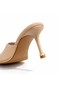 Women's Open Toe 8 cm Heeled Slippers Comfortable Stylish Model - 4