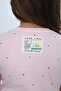 Girl's Crew Neck Drop Shoulder Short Sleeve Printed T-Shirt 24983 - 5