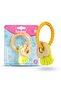 2-in-1 Silicone Teether BPA-Free Chew Rattle Handle Toy Easy Grip Teething Toy 6-12 Months