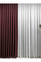 Ada Fonluk Burgundy Single Wing 1/3 Dense Pleat - 3