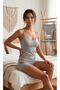 Women's Floral Cotton Rope Strap Lace Athlete-Shorts Set - 3-Piece Combination (Bikini Gift Included)