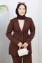 Soft Blazer Suit Brown 19389 - 2