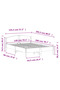Bed Frame without Mattress White 140x200 cm Solid Wood Pine - 3