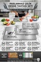 304 Quality Stainless Steel Cutting Board Set of 3 (33X22.5 / 28X19.5 / 24.5X15 cm)