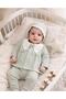 Seasonal 5-Piece Cotton Scalloped Waffle Fabric Newborn Baby Girl Hospital Discharge Bodysuit Set 0-3 Months Boxed