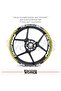 Bajaj Ns200 Sticker Set of 24 Stickers for Wheel Rims with Inner Text and Outer Stripe