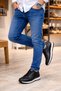 Jy2402 Berts Lace-Up Genuine Leather Men's Casual Classic Shoes Dbt - Black - 3
