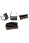 Men's Brown Genuine Leather Portfolio Bag with Adjustable Shoulder Strap Men's Handbag - 4
