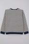 Boy's Sweatshirt with Emblem Detail, Ages 4-10, Ecru - 2