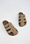 Asly Women's Vegan Leather Buckle Mink Sandals - 5