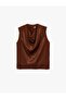 Women's Egaje Collar Sleeveless Satin Blouse 6Sak30030