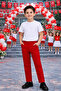 Boys' Red Trousers Classic Fit – School and Holiday Event Pants Ages 4-17 - 2