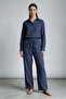 Indigo Long Sleeve 100% Cotton Muslim Shirt Set Sh365